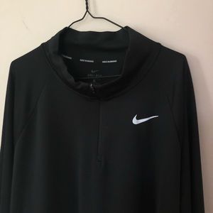Nike running black 3X long sleeve half zip shirt